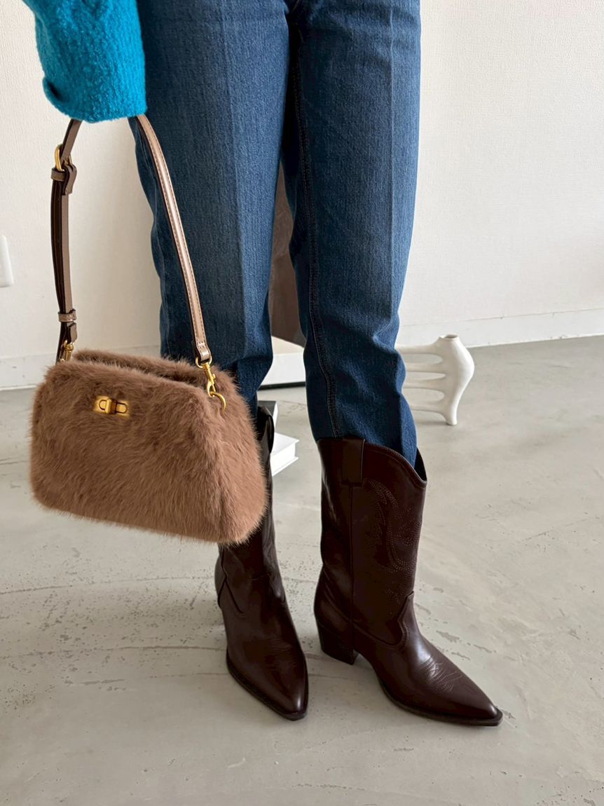 Mila Owen「ウエスタンショートブーツ」|ショートブーツ|