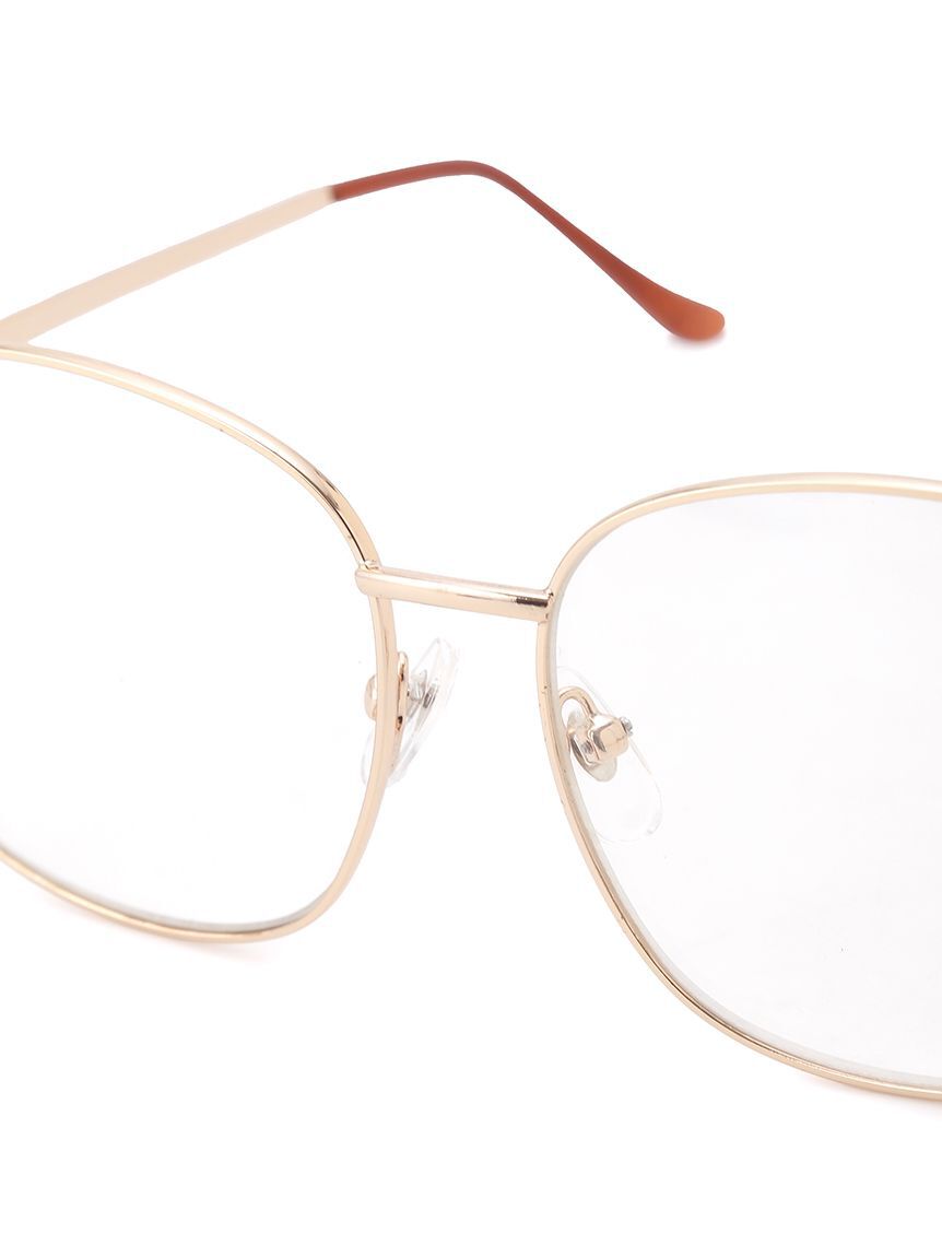 Mila Owen「ビッグメタルスリムフレームダテメガネ」|メガネ|