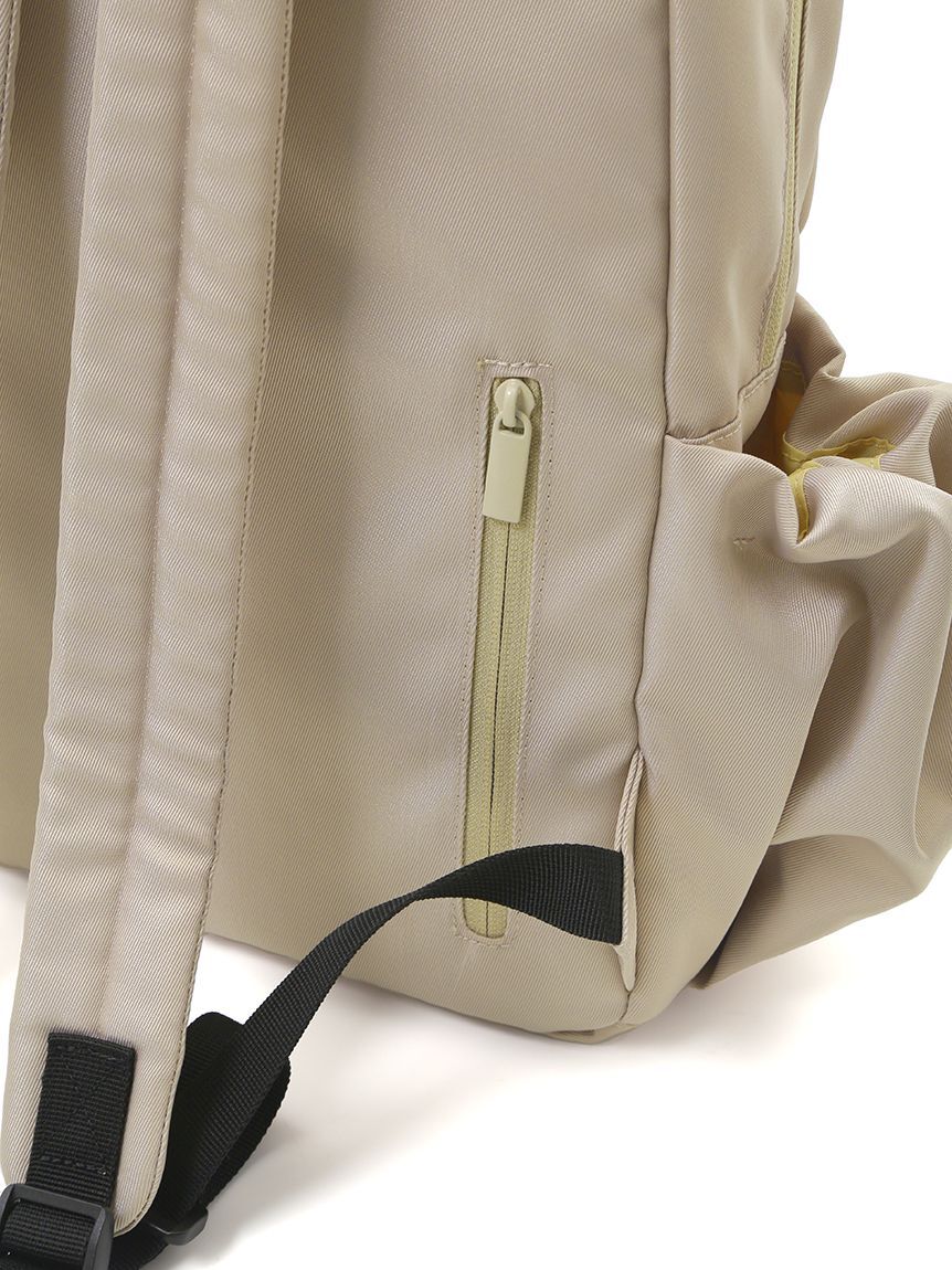 emmi atelier「ツイルギャザーボディーバックパック」|リュック|