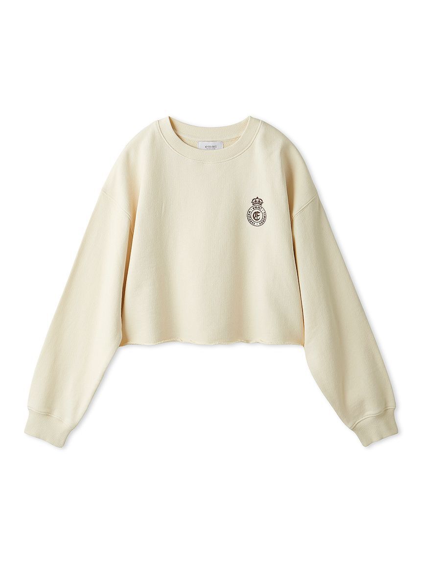 emmi atelier「エンブレムロゴスウェットトップス」|スウェット・ジャージ|