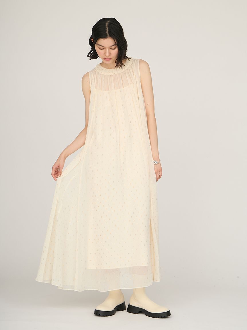 emmi atelier「ラメドットボリュームワンピース」|ワンピース|