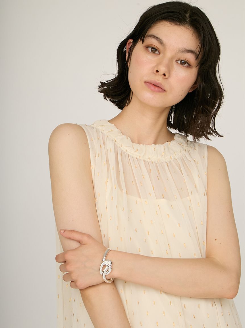 emmi atelier「ラメドットボリュームワンピース」|ワンピース|