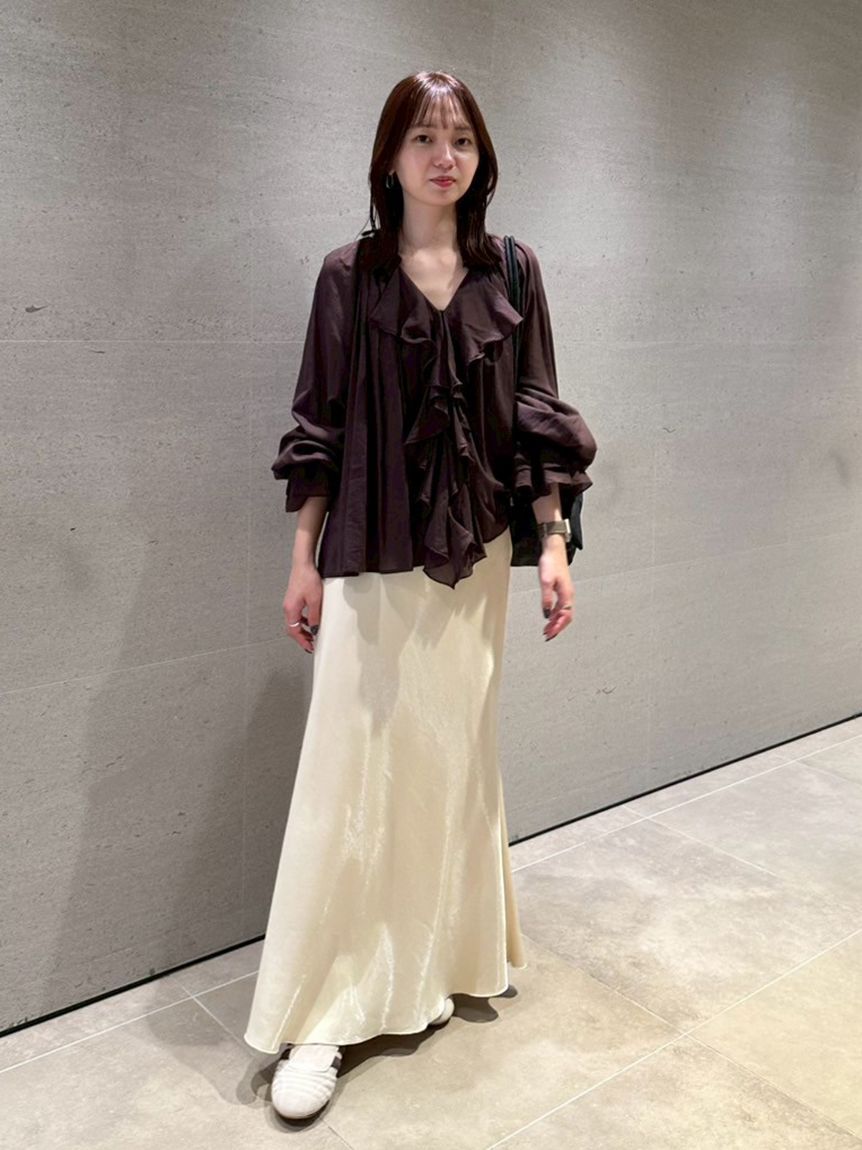 emmi atelier「コットンボイルシフォンブラウス」|シャツ・ブラウス|