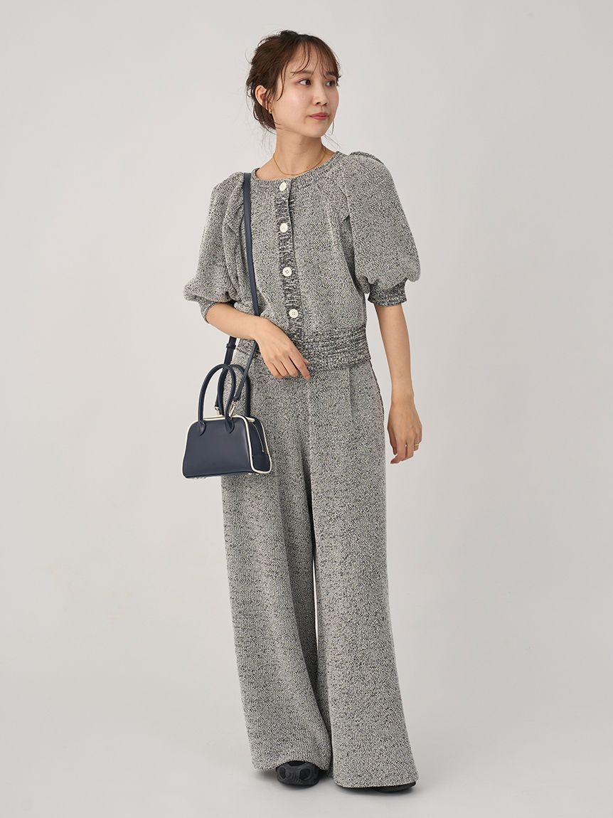 emmi atelier「パフスリーブニットカーディガン」|カーディガン|