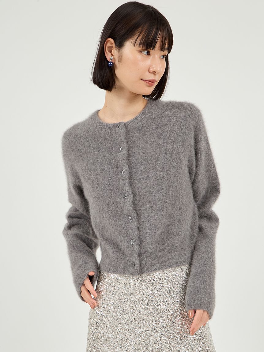 emmi atelier「フォックスカシミヤニットカーディガン」|カーディガン|