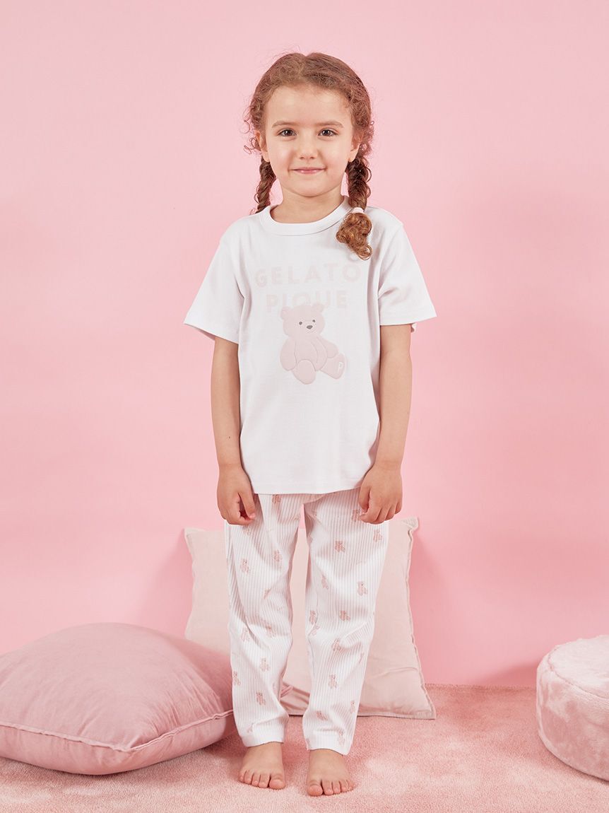 gelato pique kids&baby「【KIDS】ぬいぐるみワンポイントTシャツ」|ルームウェア|