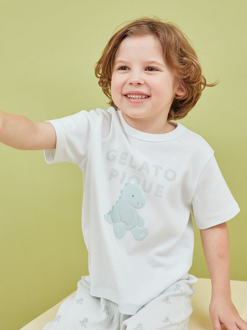 gelato pique kids&baby「【KIDS】ぬいぐるみワンポイントTシャツ」|ルームウェア|