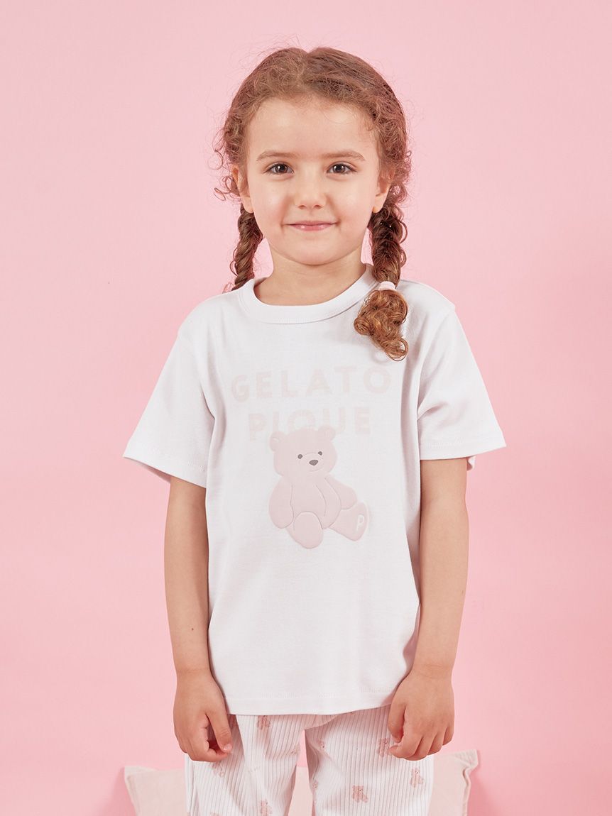 gelato pique kids&baby「【KIDS】ぬいぐるみワンポイントTシャツ」|ルームウェア|PNK