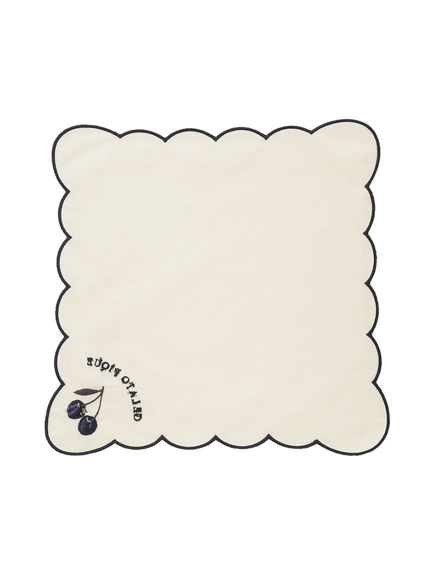 gelato pique「チェリー刺繍ハンカチ」|ハンカチ|