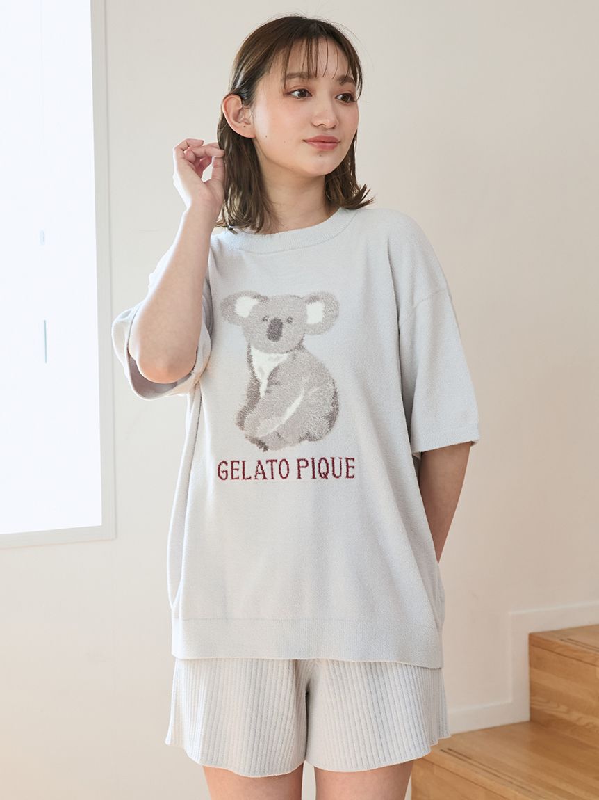 gelato pique「リブショートパンツ」|ルームウェア|GRY