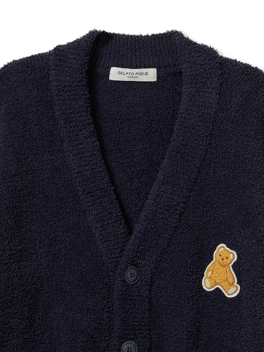 GELATO PIQUE HOMME「【ONLINE限定】【HOMME】ベビモコベアワンポイントカーディガン」|カーディガン|