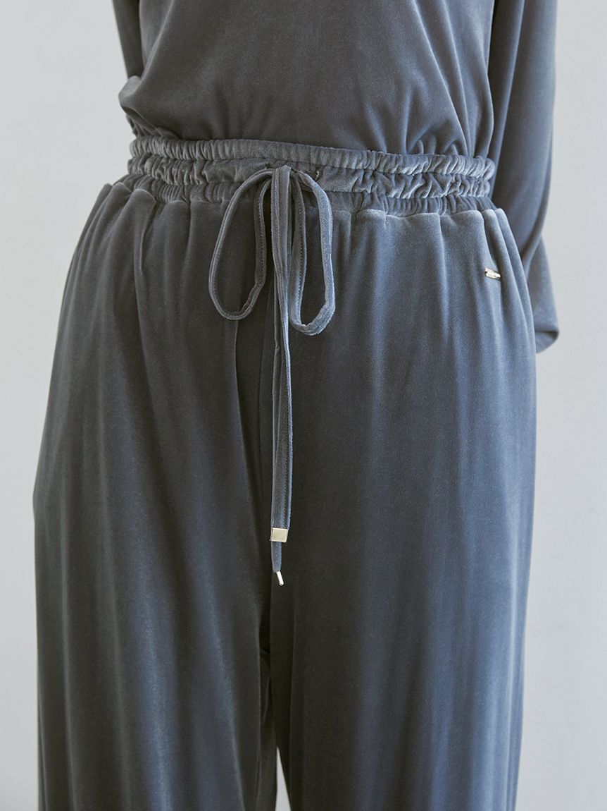 gelato pique「ベロアロングパンツ」|ルームウェア|