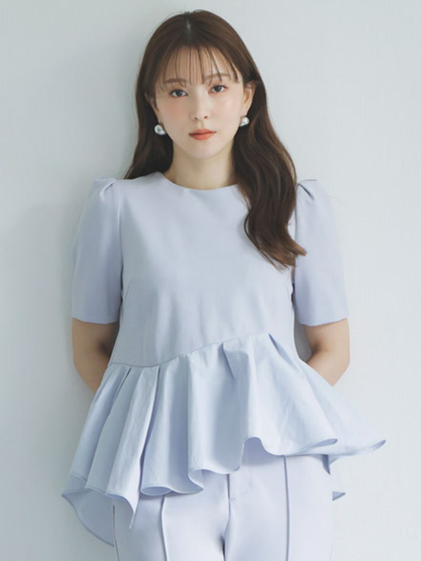 SNIDEL「ペプラムカットソー」|Tシャツ・カットソー|