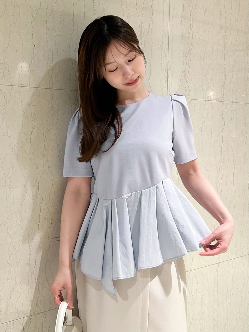 SNIDEL「ペプラムカットソー」|Tシャツ・カットソー|