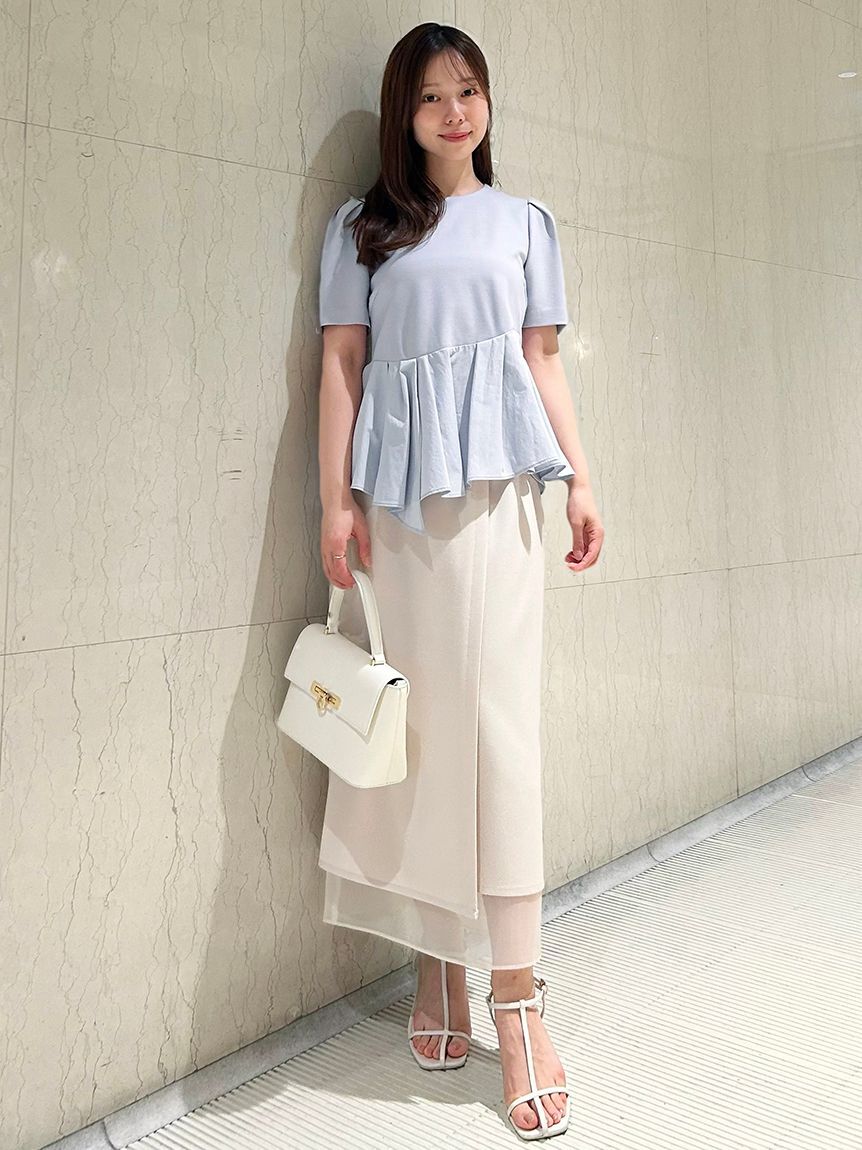 SNIDEL「ペプラムカットソー」|Tシャツ・カットソー|