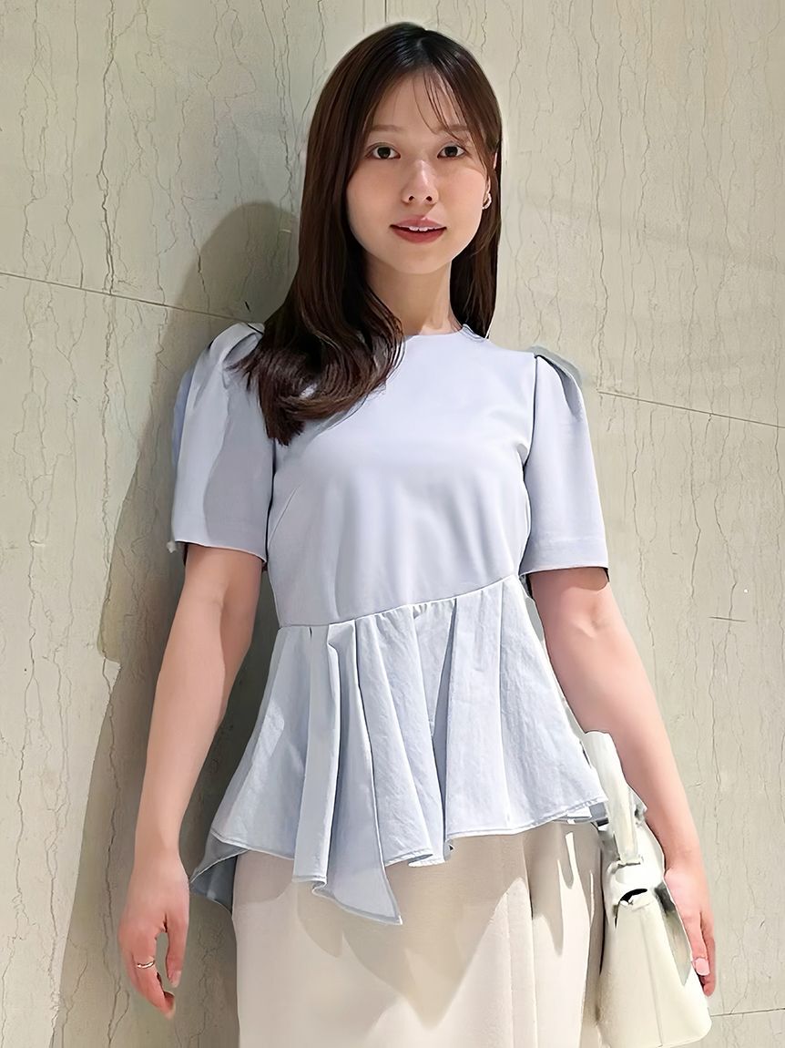 SNIDEL「ペプラムカットソー」|Tシャツ・カットソー|