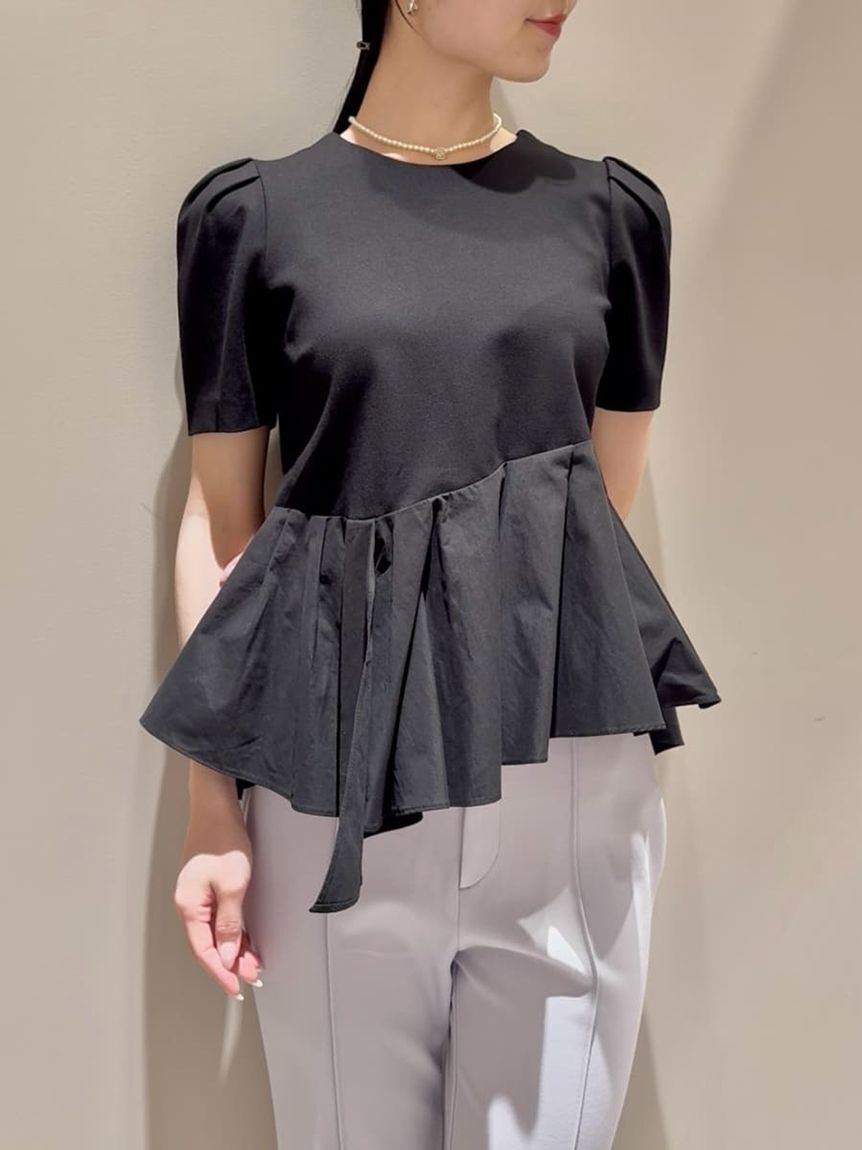 SNIDEL「ペプラムカットソー」|Tシャツ・カットソー|