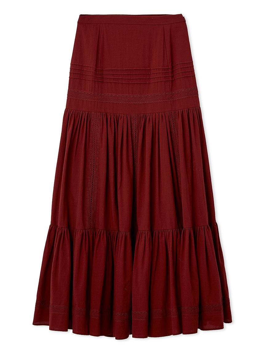 SNIDEL「コットンレーススカート」|スカート|