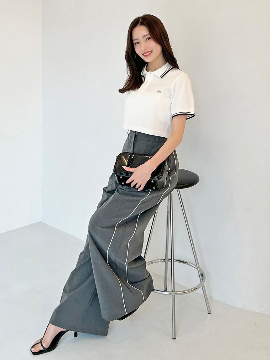 SNIDEL「タックラインパンツ」|チノ|