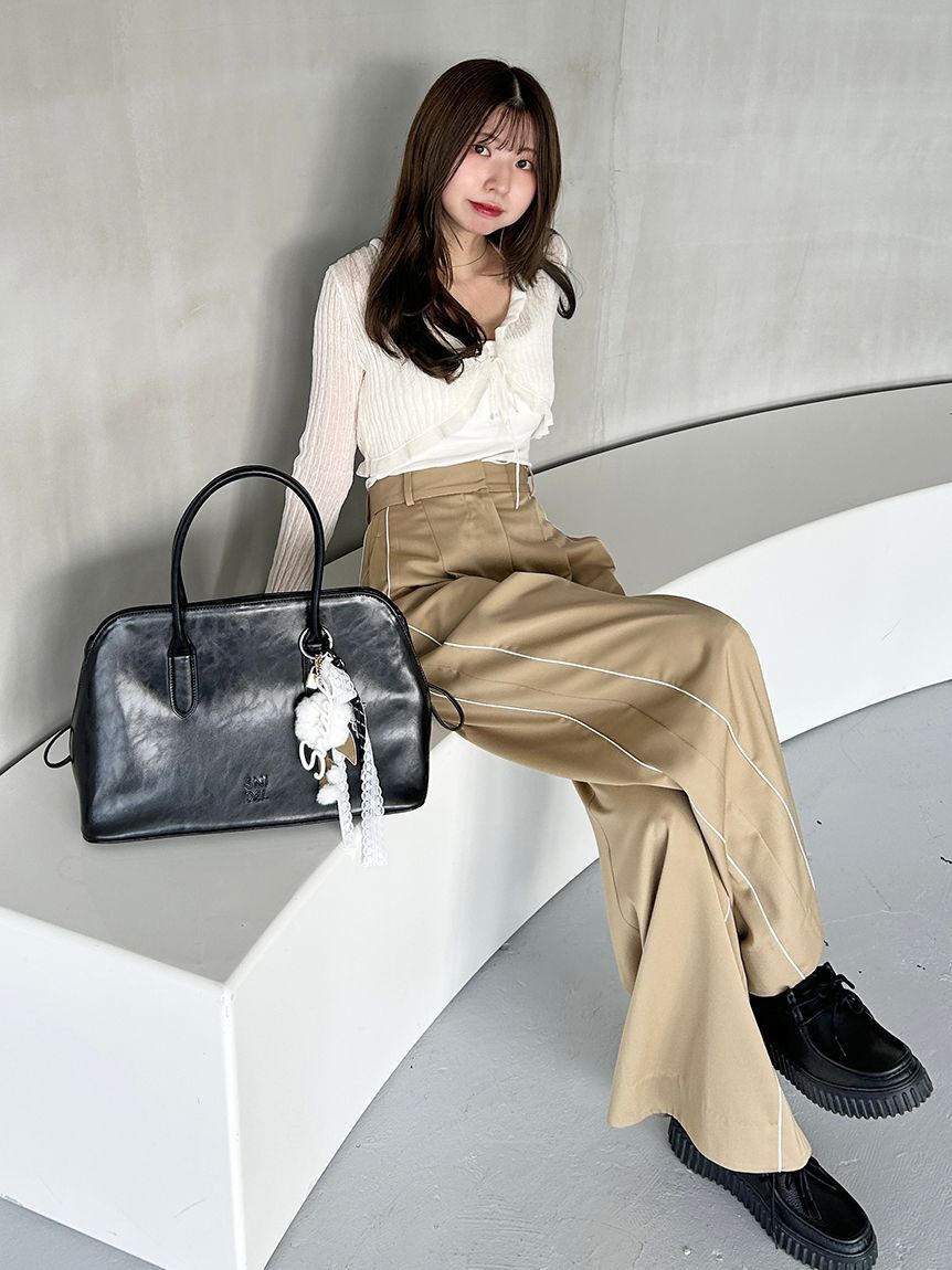 SNIDEL「タックラインパンツ」|チノ|