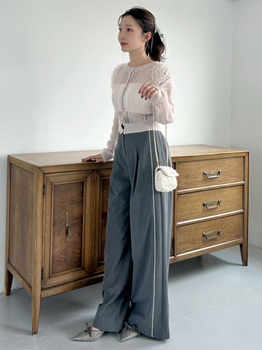 SNIDEL「タックラインパンツ」|チノ|