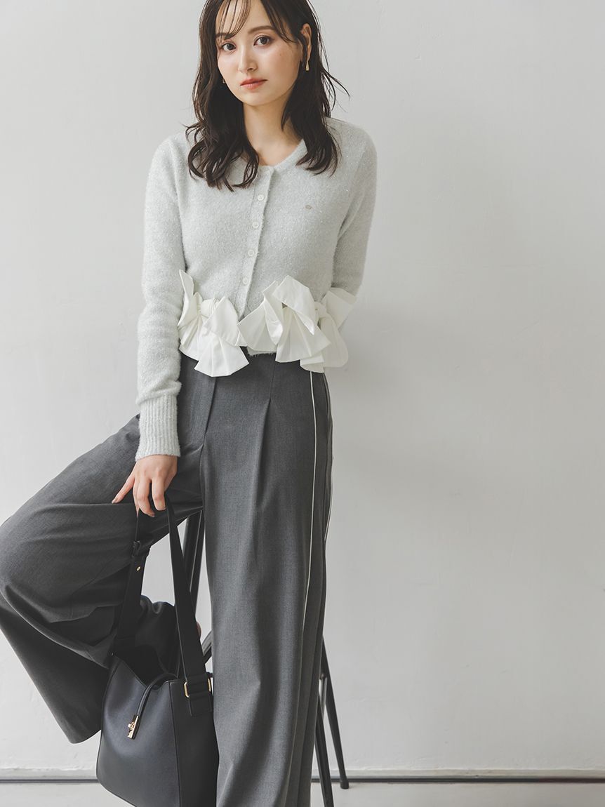 SNIDEL「タックラインパンツ」|チノ|