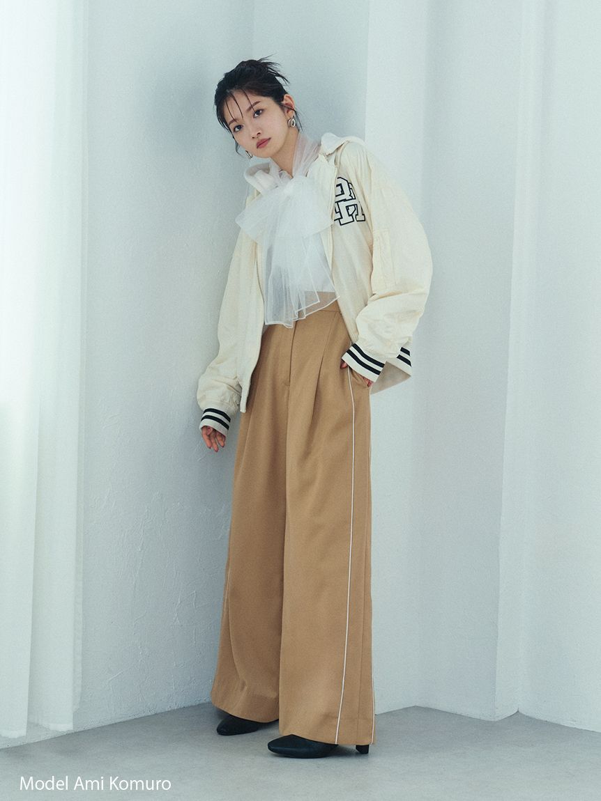 SNIDEL「タックラインパンツ」|チノ|BEG