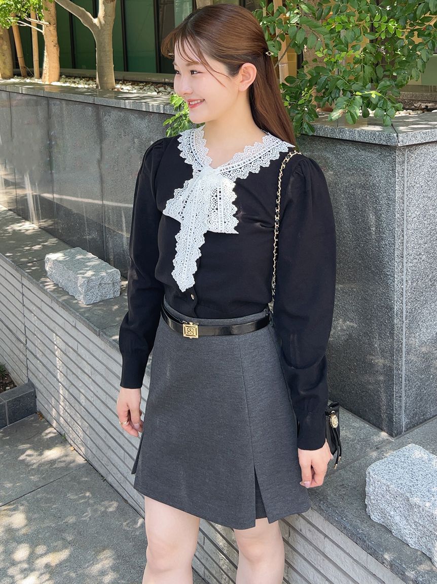 SNIDEL「ベルト付きボックスミニスカショ」|その他|