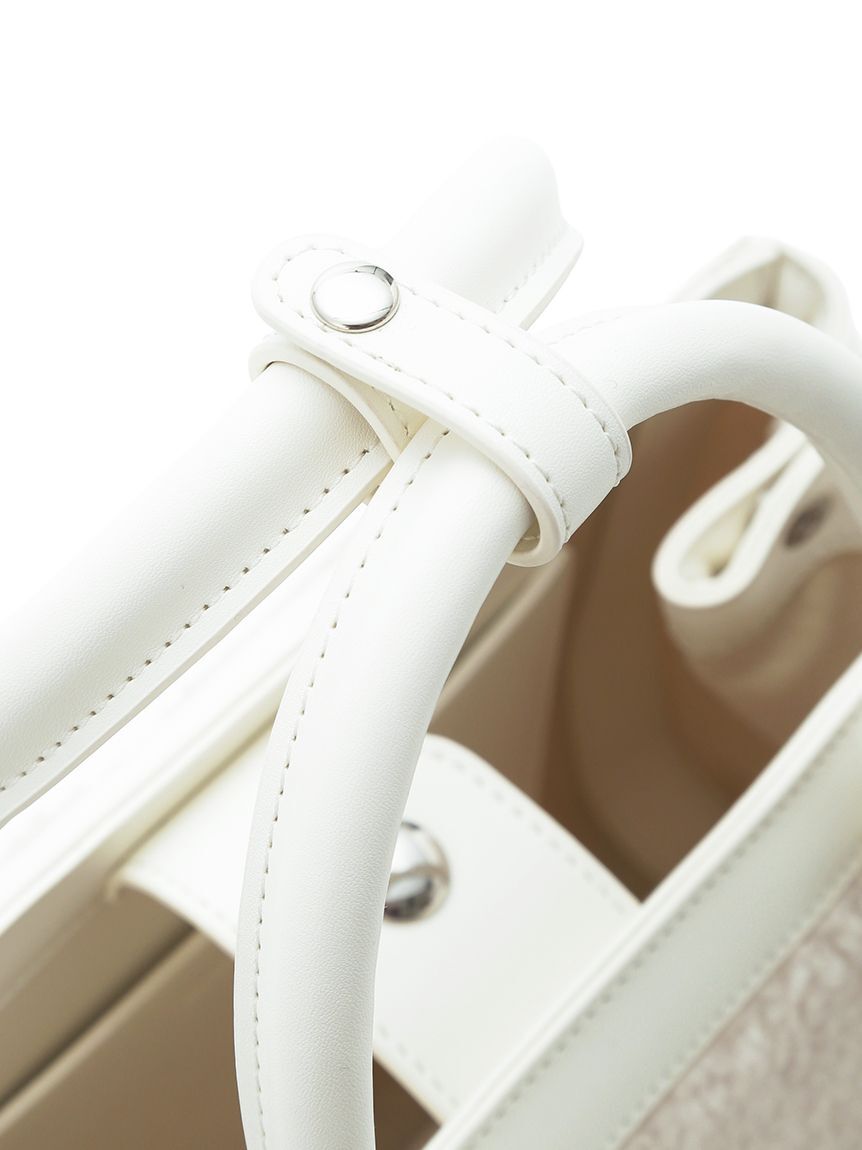 SNIDEL「ボアロゴバッグ」|ハンドバッグ|