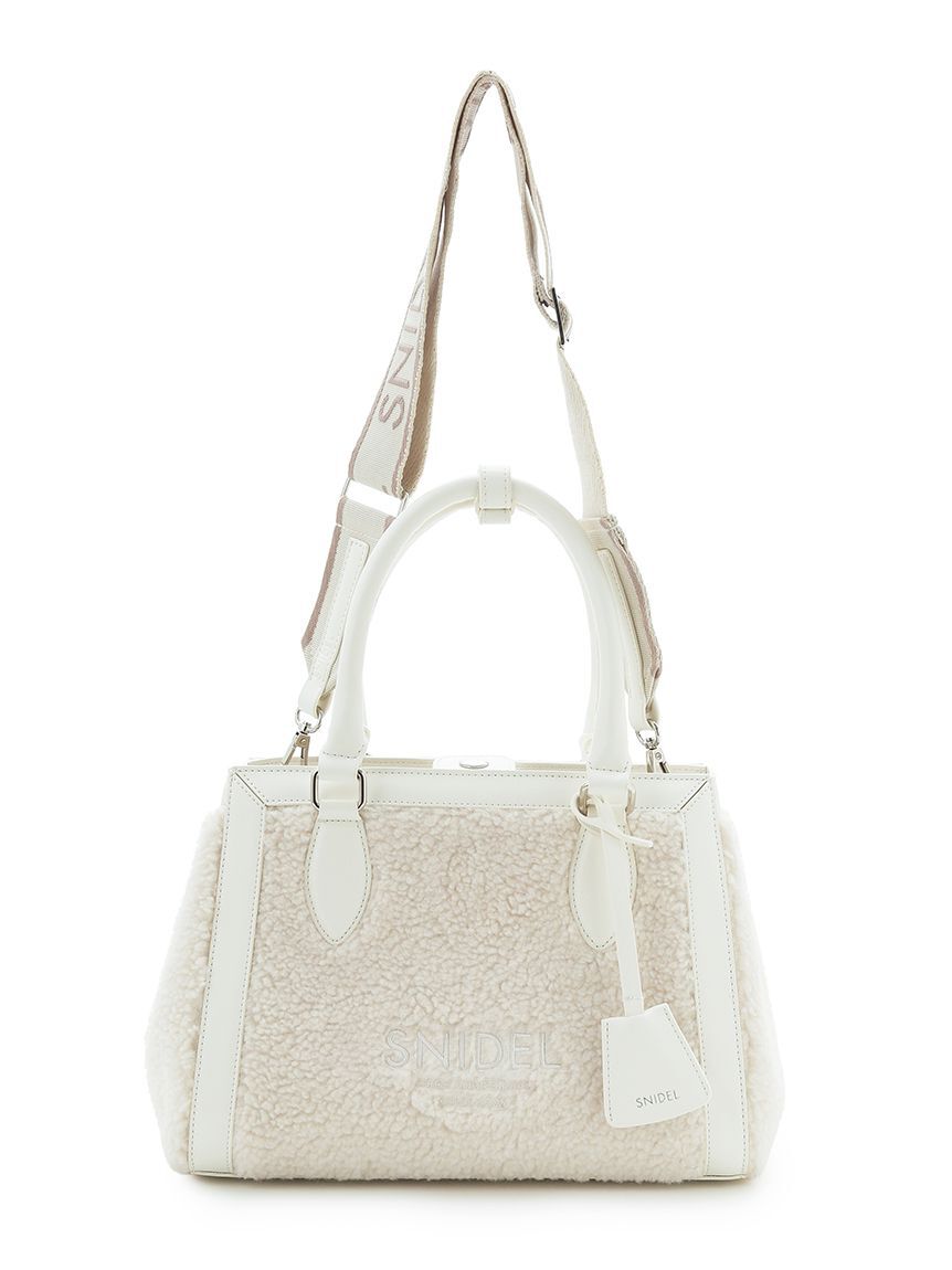 SNIDEL「ボアロゴバッグ」|ハンドバッグ|