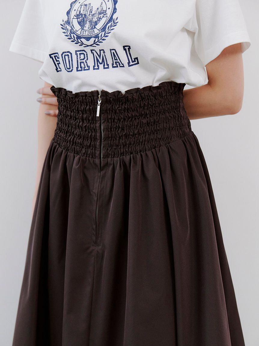 SNIDEL「フロントジップフレアスカート」|スカート|