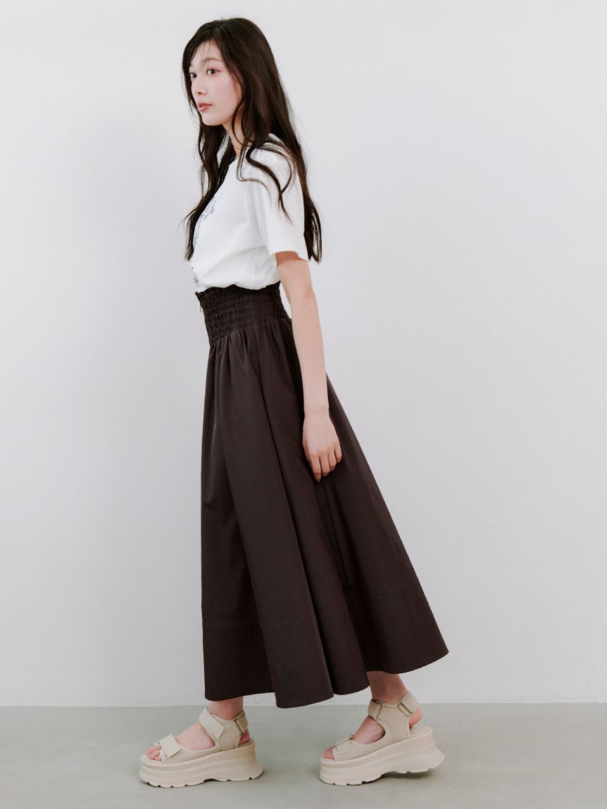 SNIDEL「フロントジップフレアスカート」|スカート|