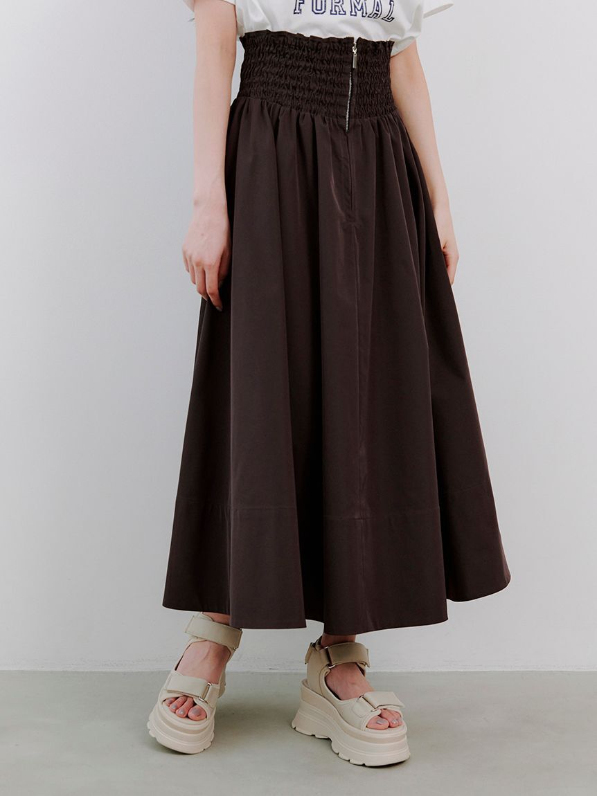 SNIDEL「フロントジップフレアスカート」|スカート|