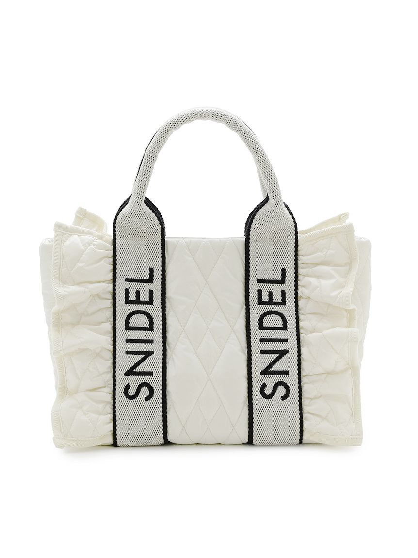 SNIDEL「フリルキルティングロゴバッグ」|ハンドバッグ|