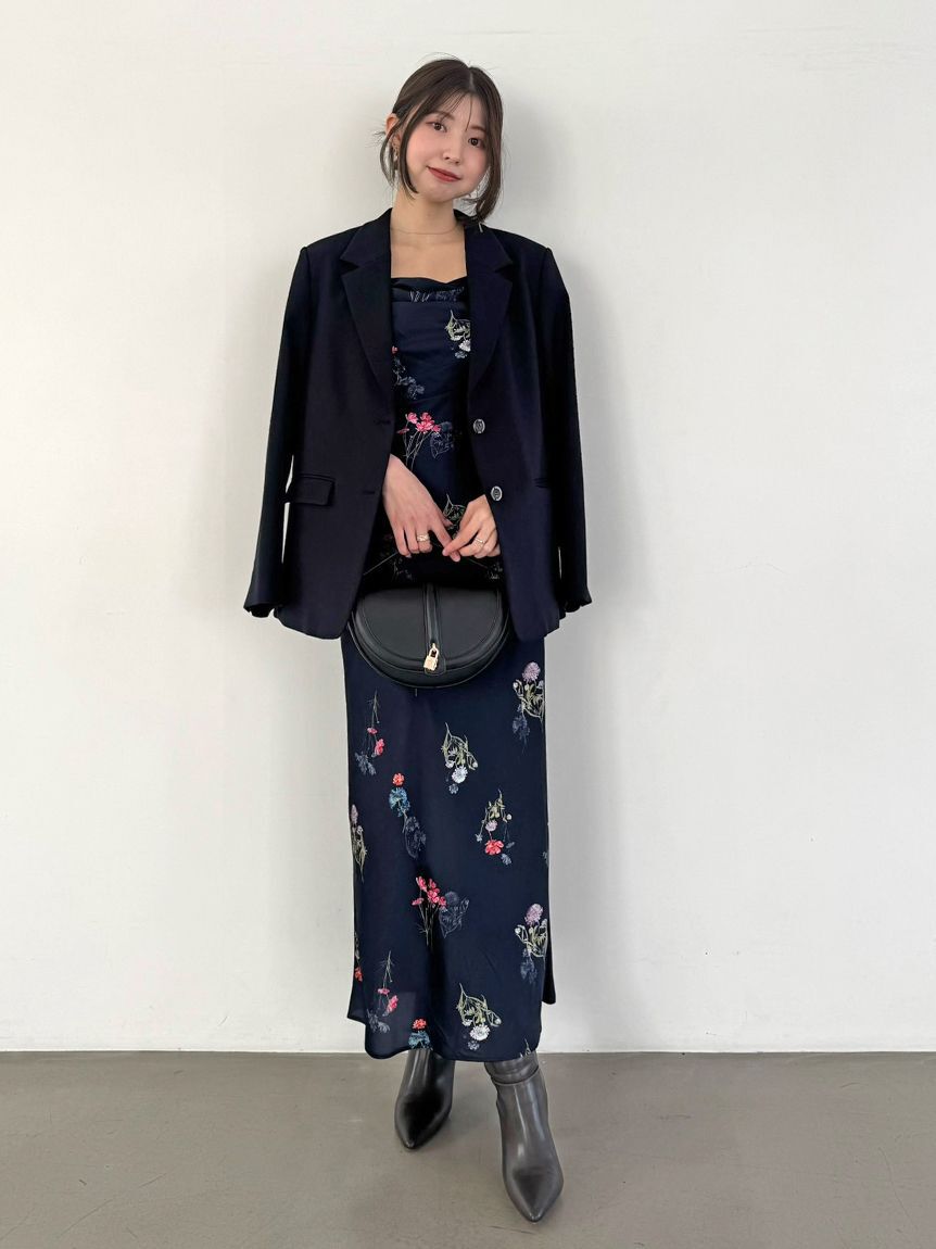 SNIDEL「ドレープナローキャミワンピース」|ワンピース|NVY