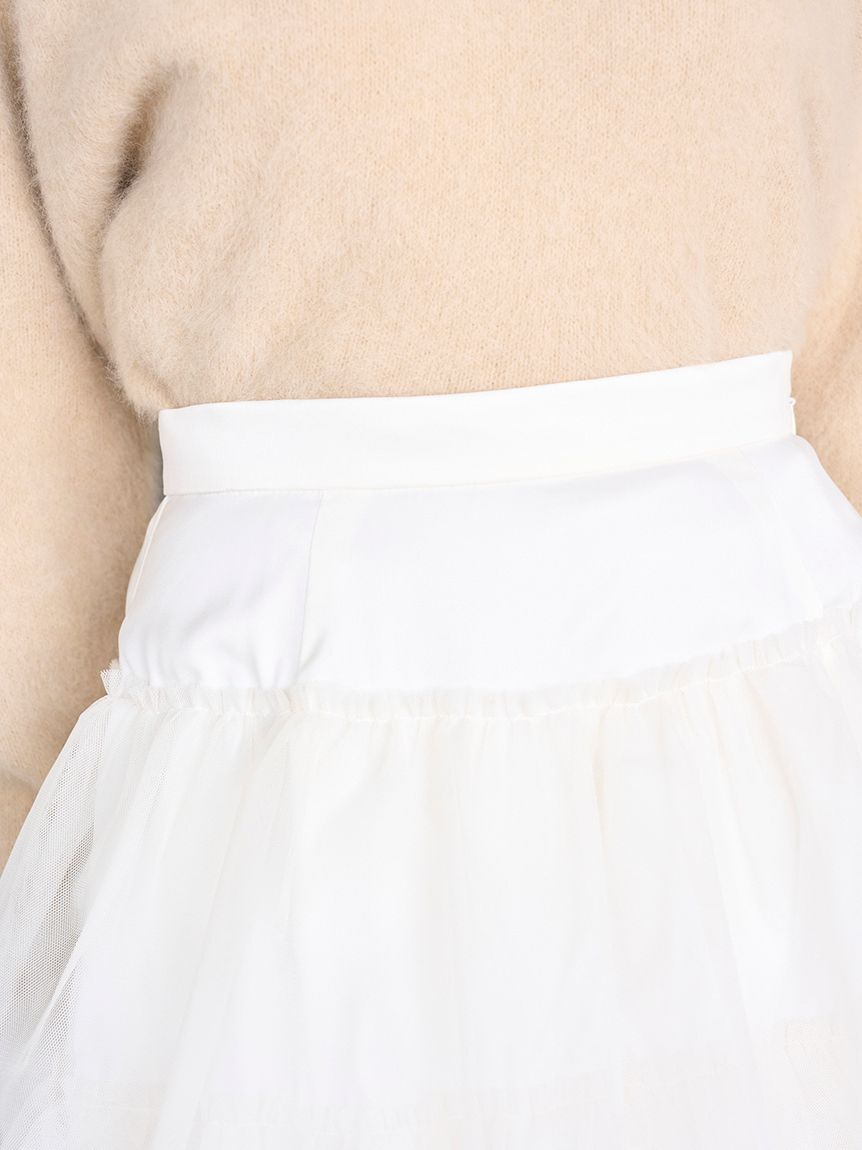 SNIDEL「チュールパニエスカート」|スカート|