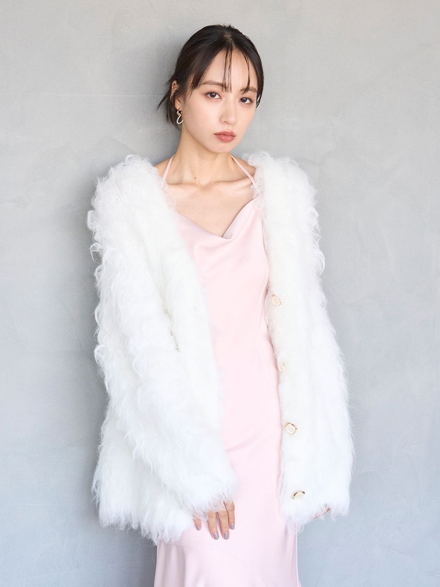 SNIDEL「シャギーカーディガン」|カーディガン|IVR