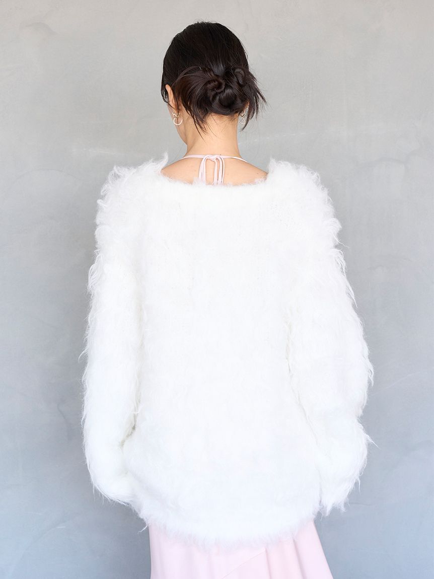 SNIDEL「シャギーカーディガン」|カーディガン|