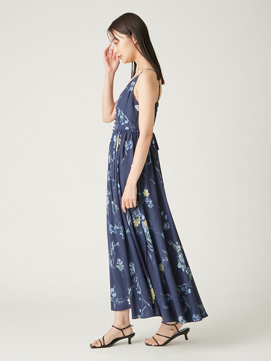 FRAY I.D「【00サイズ】ボタニカルプリントキャミソールワンピース」|ワンピース|