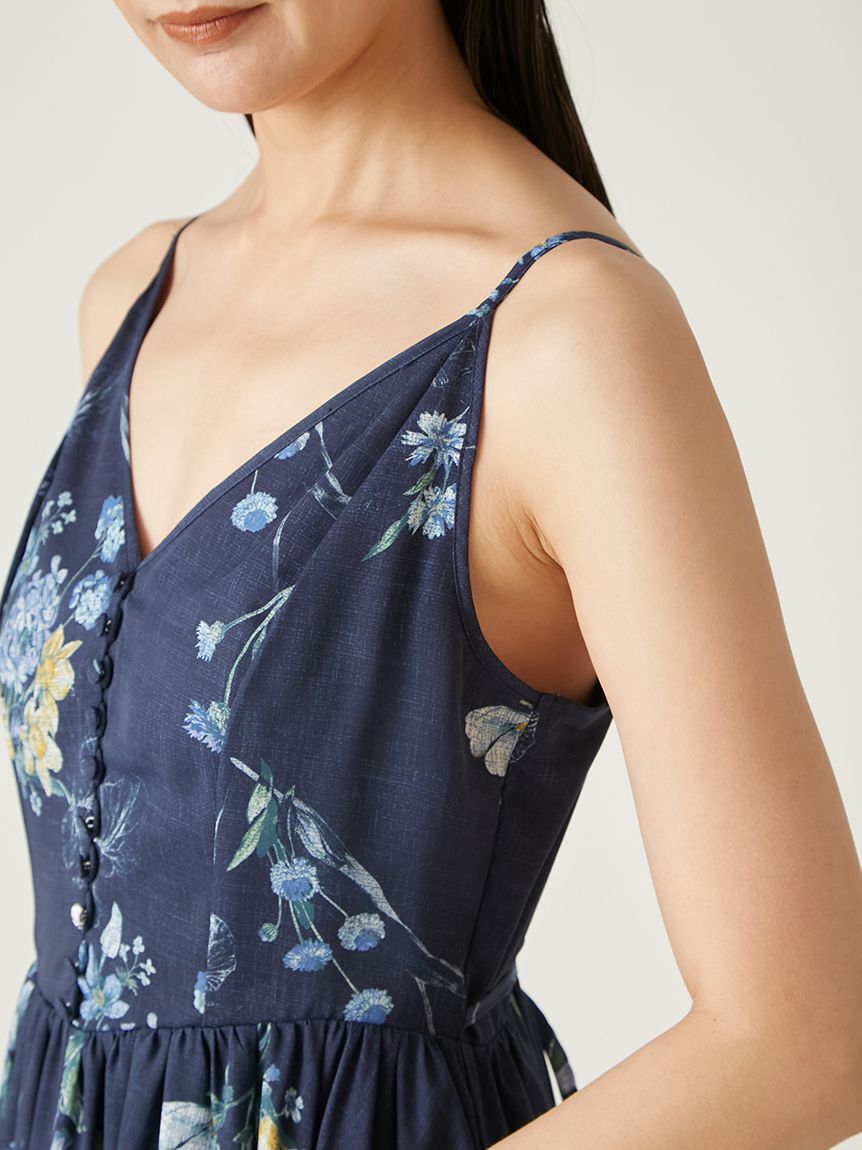 FRAY I.D「【00サイズ】ボタニカルプリントキャミソールワンピース」|ワンピース|