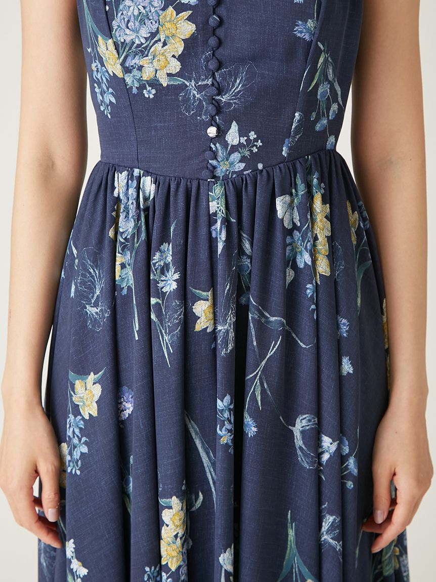 FRAY I.D「【00サイズ】ボタニカルプリントキャミソールワンピース」|ワンピース|