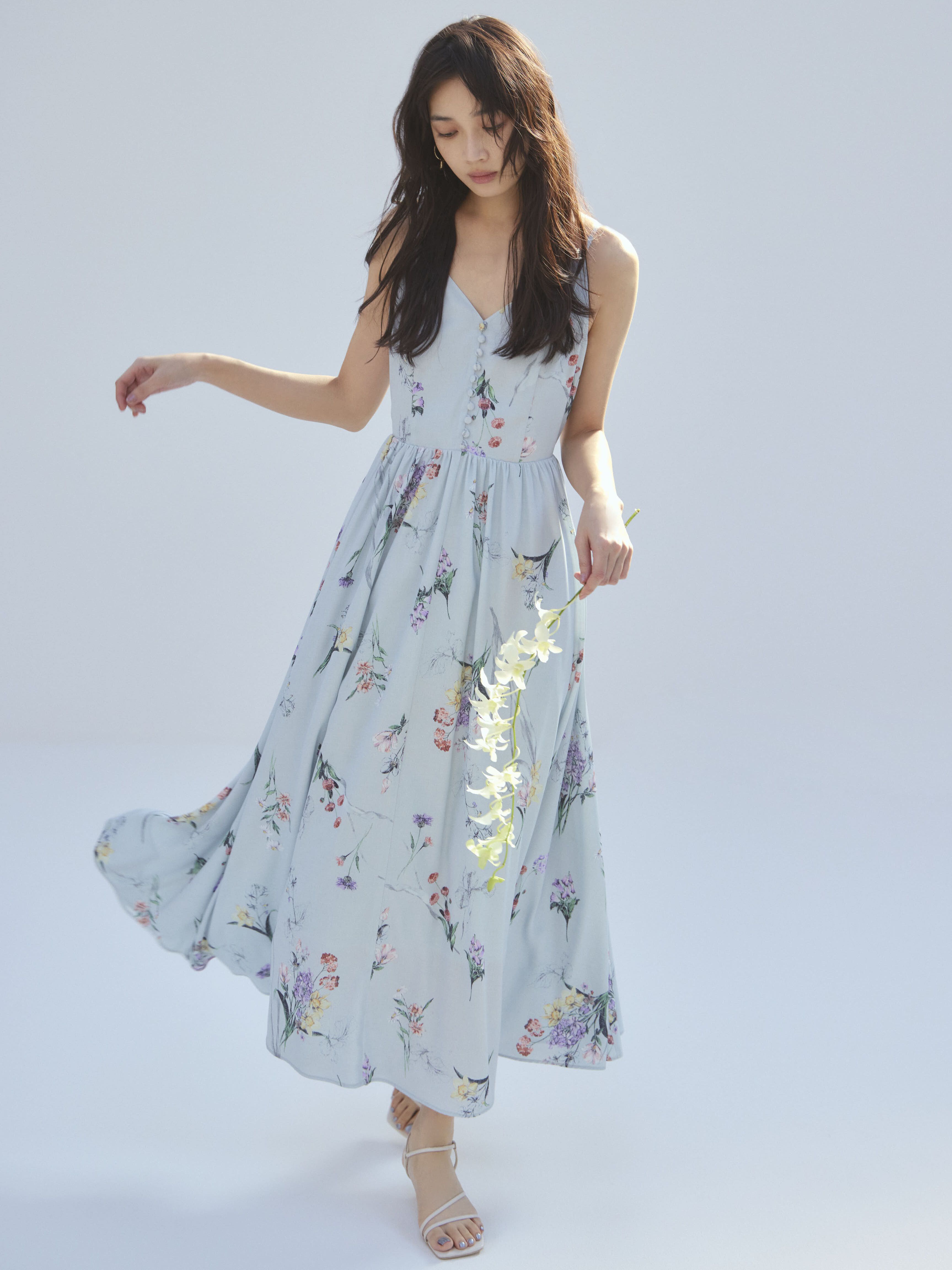 FRAY I.D「【00サイズ】ボタニカルプリントキャミソールワンピース」|ワンピース|MNT