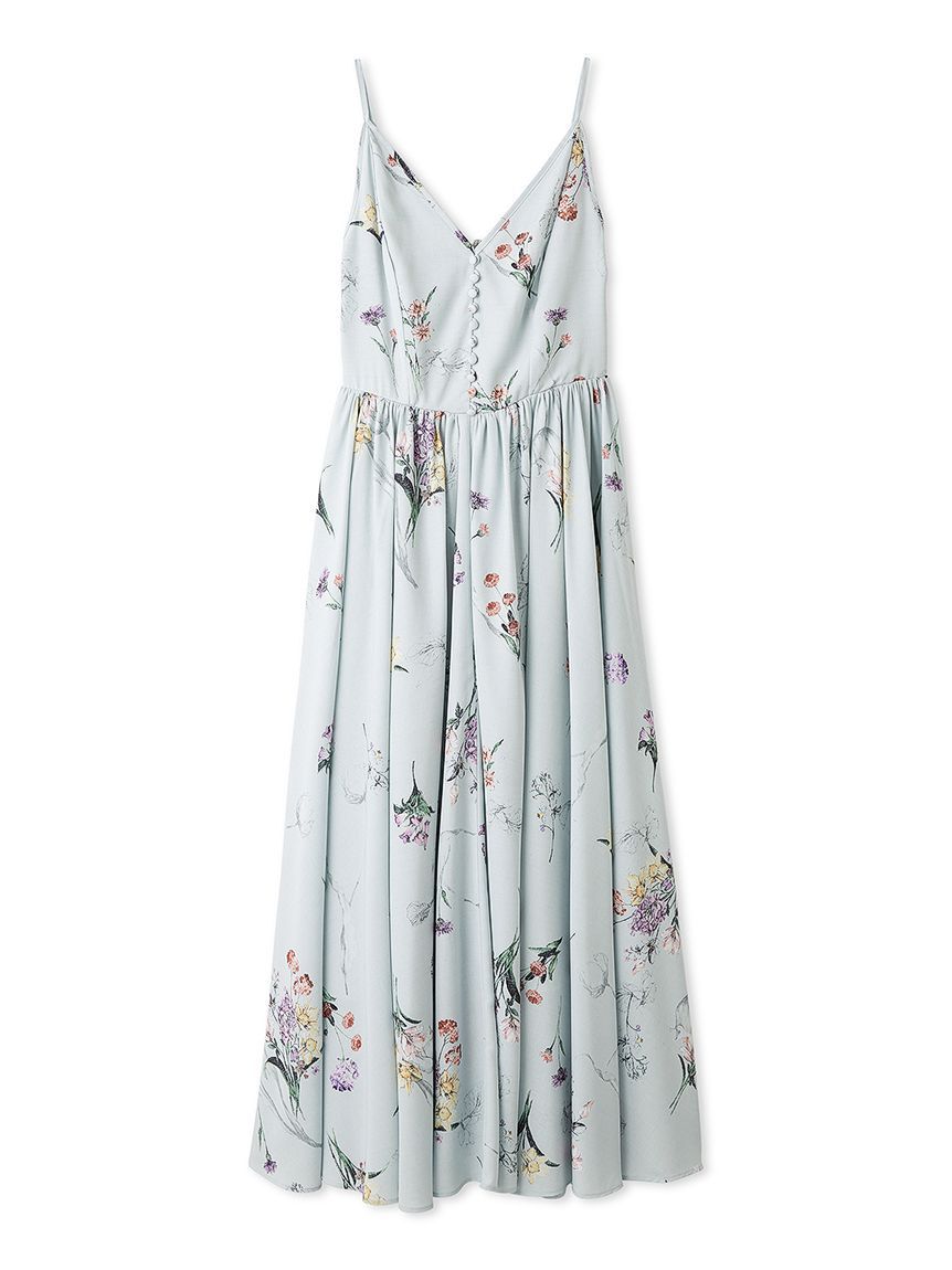 FRAY I.D「【00サイズ】ボタニカルプリントキャミソールワンピース」|ワンピース|