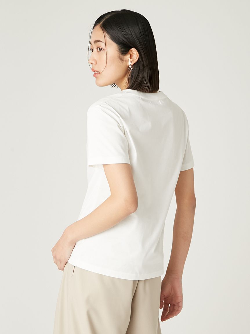 FRAY I.D「ラメフライスプリントTシャツ」|Tシャツ・カットソー|