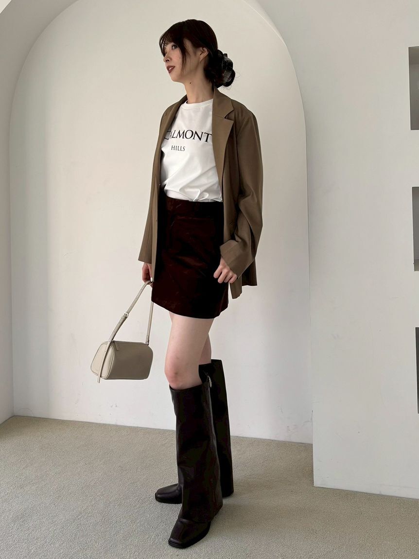 FRAY I.D「ラメフライスプリントTシャツ」|Tシャツ・カットソー|