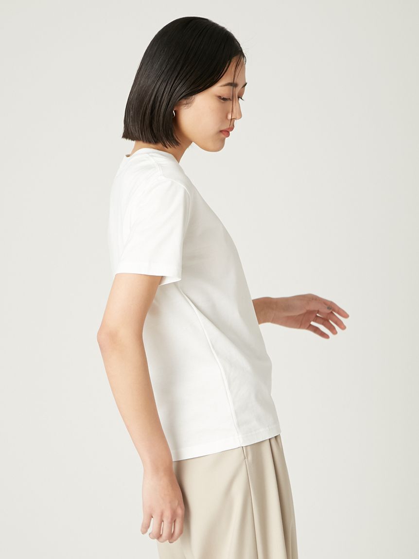 FRAY I.D「ラメフライスプリントTシャツ」|Tシャツ・カットソー|