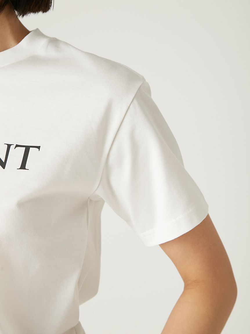 FRAY I.D「ラメフライスプリントTシャツ」|Tシャツ・カットソー|