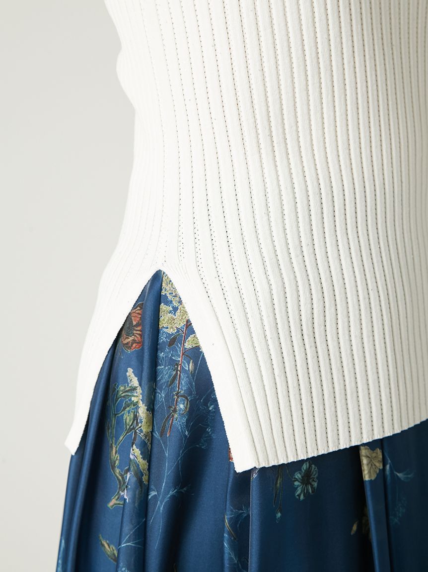 FRAY I.D「アイレットリブノースリニット」|ニット・セーター|