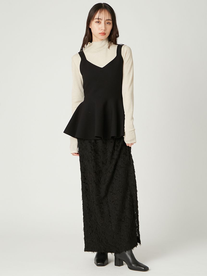 FRAY I.D「ペプラムフレアニットタートルセット」|ニット・セーター|