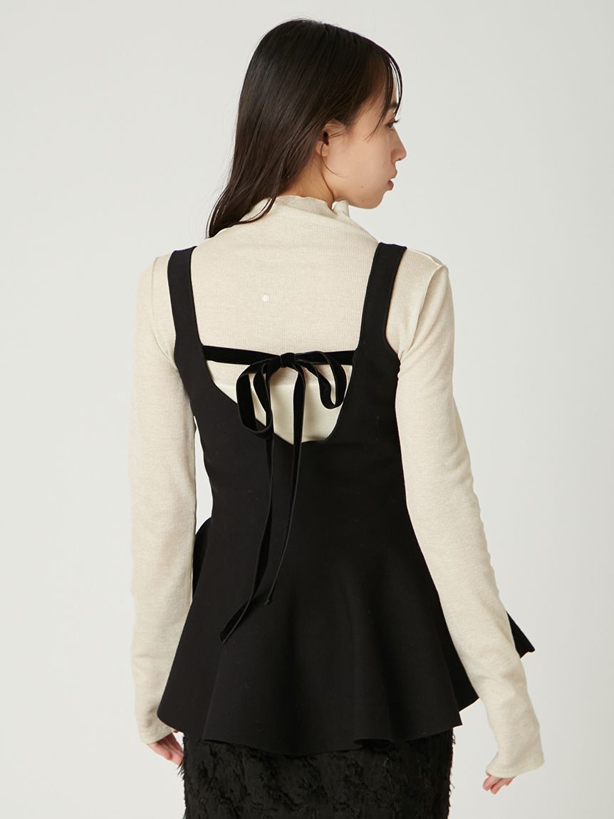 FRAY I.D「ペプラムフレアニットタートルセット」|ニット・セーター|